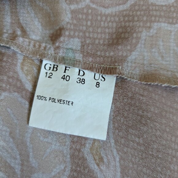 Stunning floral vintage button down shirt, short sleeve, Jouve, size 8 US - Picture 14 of 14